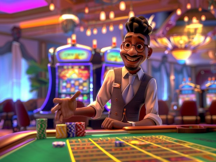 Meja High Roller jawa123 bernuansa emas
